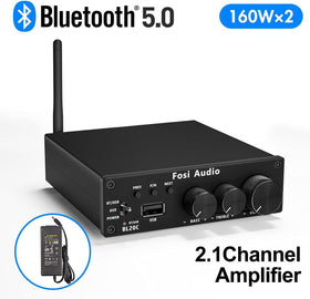 Fosi Audio BL20C box contents with power adapter antenna and user manual for quick start
