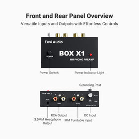 Fosi Audio 12V power adapter and cable included for steady low-noise power benefit