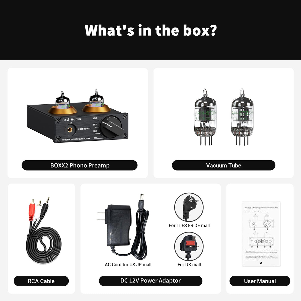 Fosi Audio Box X2 wiring setup ready for clean vinyl playback
