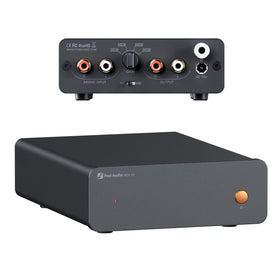 Fosi Audio Box X5 front panel showing a compact, sleek home audio design