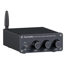 Fosi Audio BT20A front panel with clean controls for home stereo setup