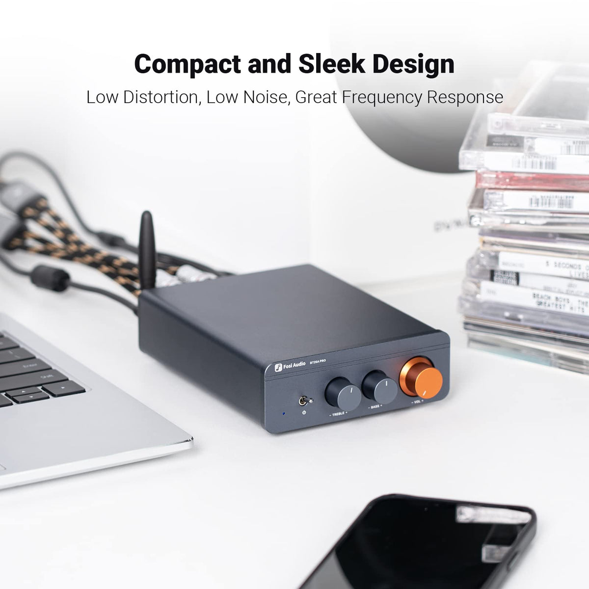Fosi Audio BT20A Pro power adapter provides reliable power for outdoor listening