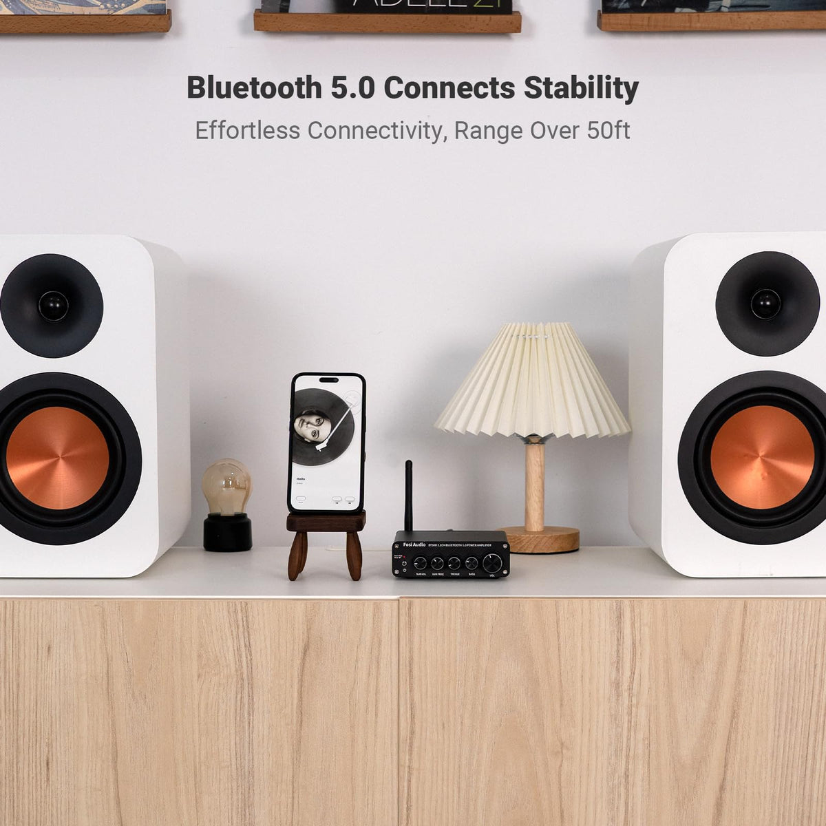 Fosi Audio BT30D with subwoofer connection showcases enhanced low-end options