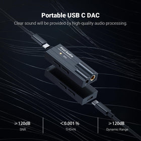 DS1 supports DSD512 and PCM up to 32-bit/768kHz for high-resolution sound