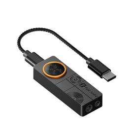 Fosi Audio DS3 front view, compact portable DAC/amp for on-the-go listening.