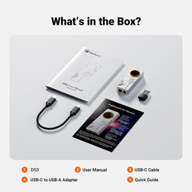 DS3 in-use with headphones for immersive listening