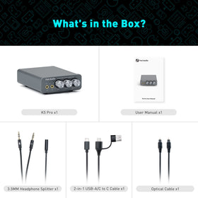 Headphone connection area and master control on K5 Pro