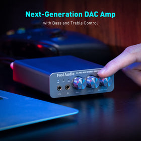 PC/Mac setup with K5 Pro DAC amp connected to computer