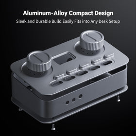 Fosi Audio K7 durable aluminum build with EMI shielding for longevity.