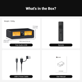 Fosi Audio LC30 precise input-output layout simplifies setup