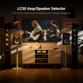 Fosi Audio LC30 remote control enables quick source switching and testing