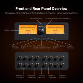 Fosi Audio LC30 accommodates two amps on top for convenient integration