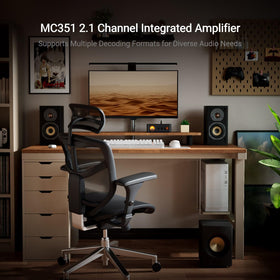 MC351 Bluetooth indicator showing wireless streaming ready.
