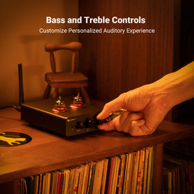 P3 tone controls with bass and treble for precise sound shaping