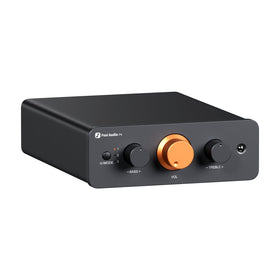 Fosi Audio P4 with 3 RCA inputs enabling versatile source connections for a home stereo