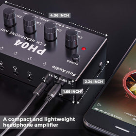 Fosi Audio PH04 four headphone outputs for monitor distribution during group sessions