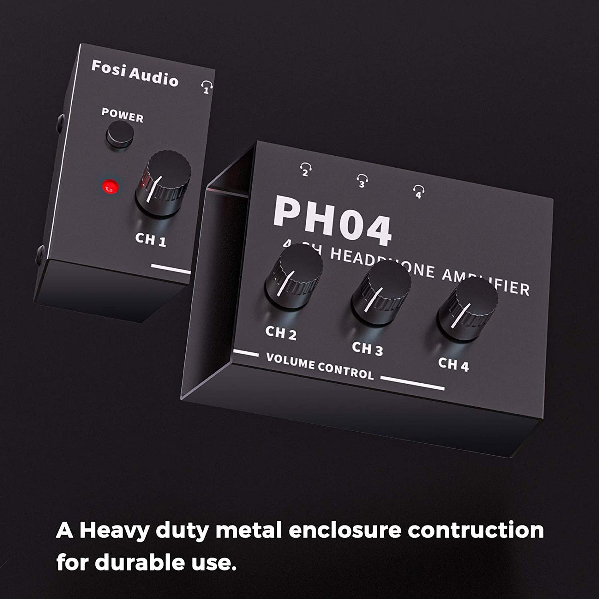 Fosi Audio PH04 12V DC power adapter powers reliable operation in studio or stage environments