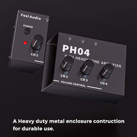 Fosi Audio PH04 12V DC power adapter powers reliable operation in studio or stage environments