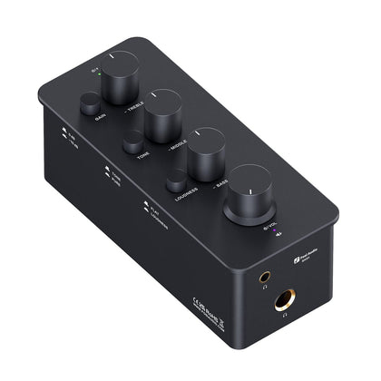 Fosi Audio SK01 front panel with precision tuning controls.
