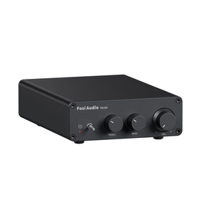 Fosi Audio TB10D front panel with control knobs for tuning