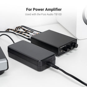 Fosi Audio V3 integrated amp powered by 48V adapter for performance