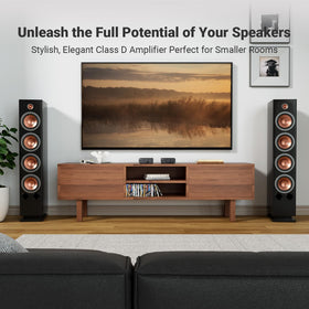 Fosi Audio V3 power outputs and connections support scalable setups