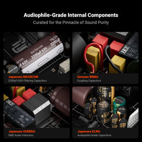 TPA3255 chip close-up reveals high-efficiency amplification.