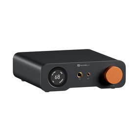 Fosi Audio ZH3 front panel with balanced outputs for versatile desktop listening.