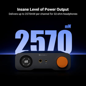 Fosi Audio ZH3 outputs close-up highlighting 6.35mm and 4.4mm jacks.