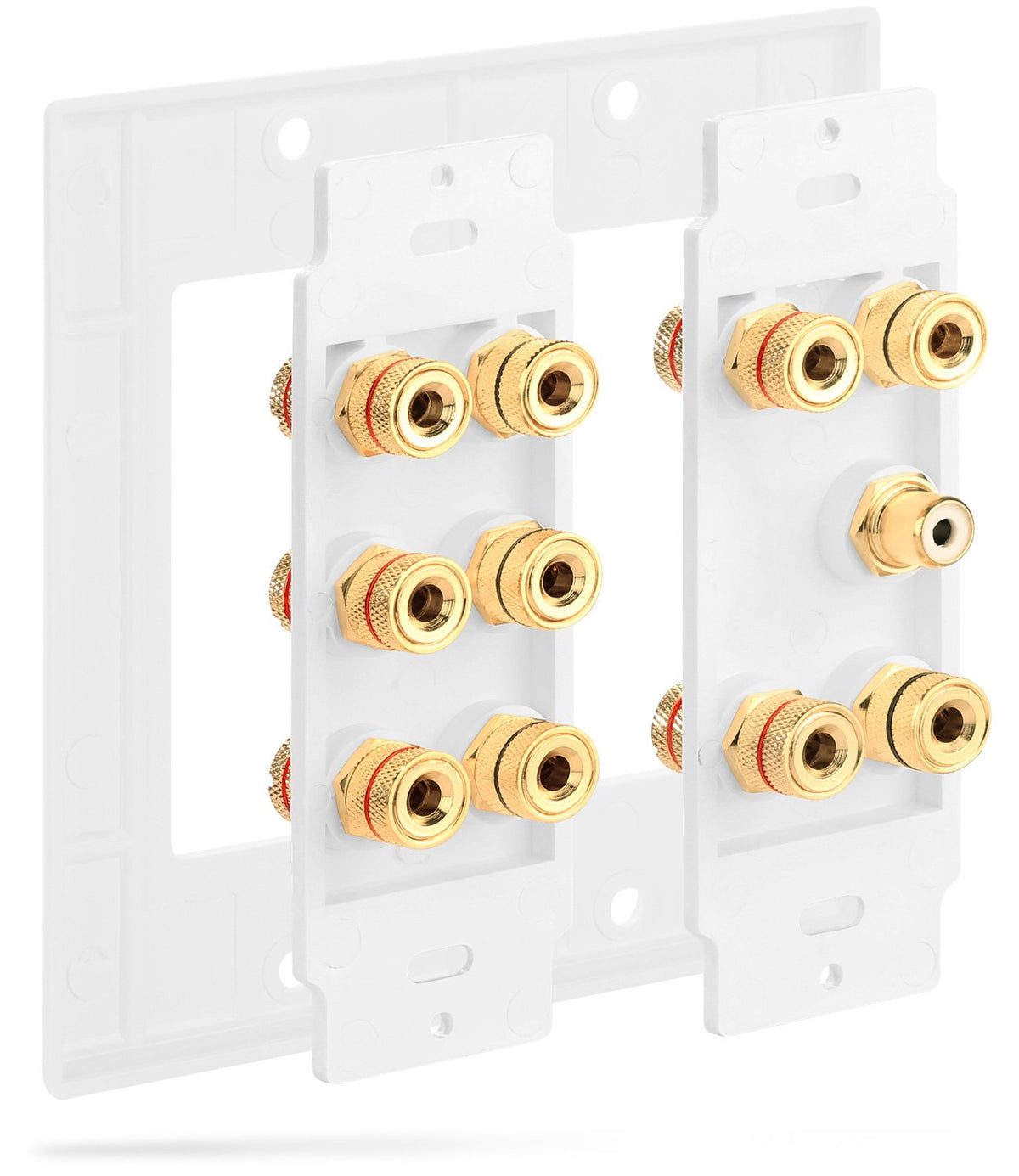 Easy installation on standard gang boxes with no soldering required