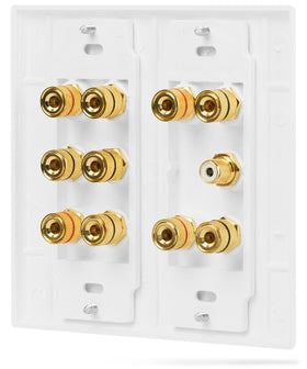 Gold plated copper connectors resist corrosion for reliable audio paths
