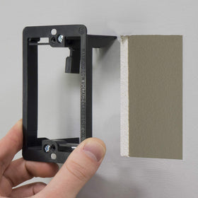 Fosmon wall plate mounted flush to wall for a seamless finish