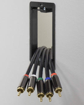 Fosmon wall plate showing installation screws for quick mounting