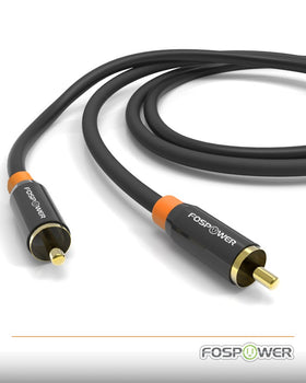 FosPower 24K gold-plated connectors ensuring reliable signal transfer