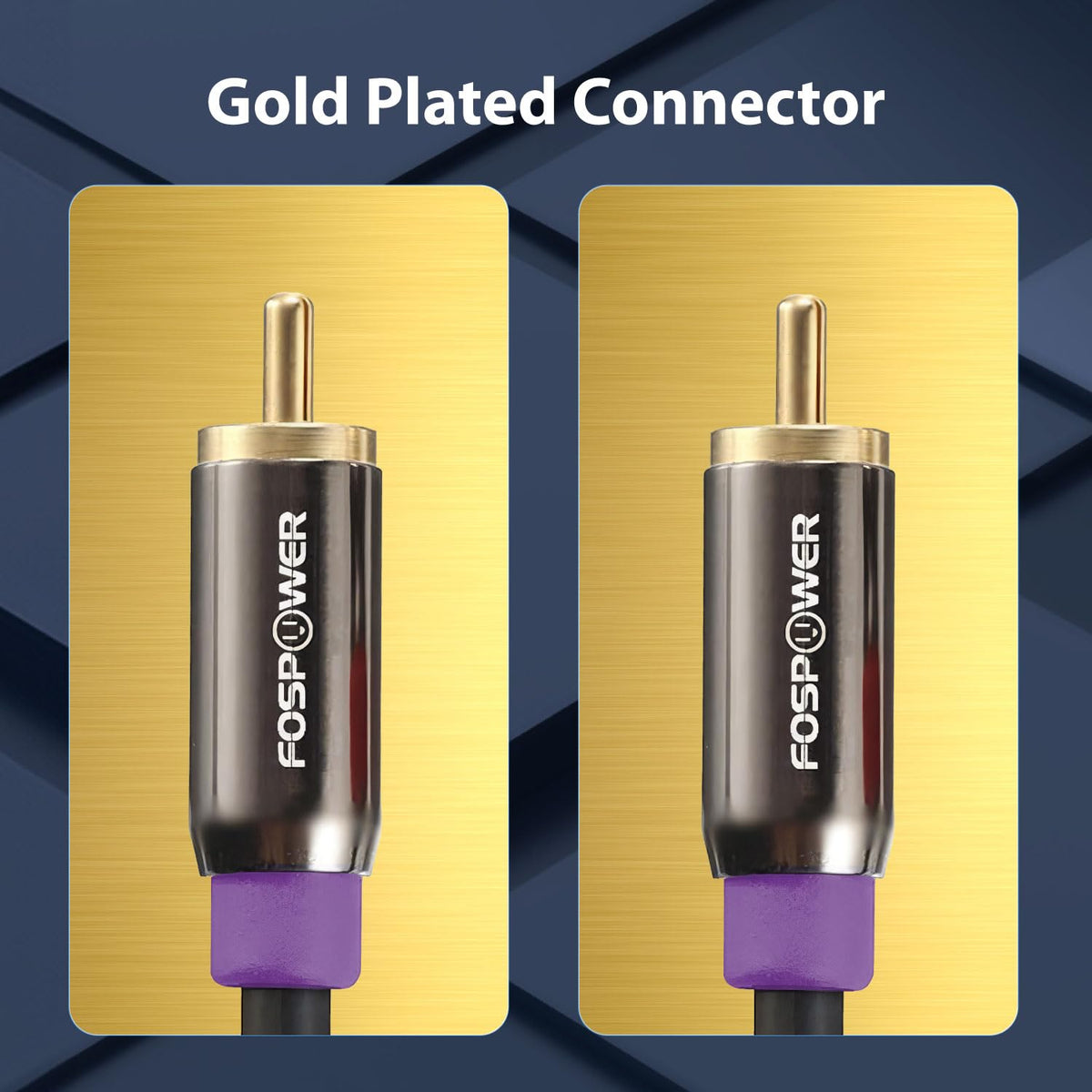FosPower braided shielding and PVC jacket detail for low-noise signal