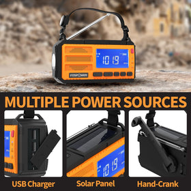 FosPower D8 flashlight and reading light illuminating a map for safe navigation