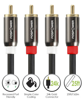 FosPower PF dielectric insulation helps maintain strong signal over distance.