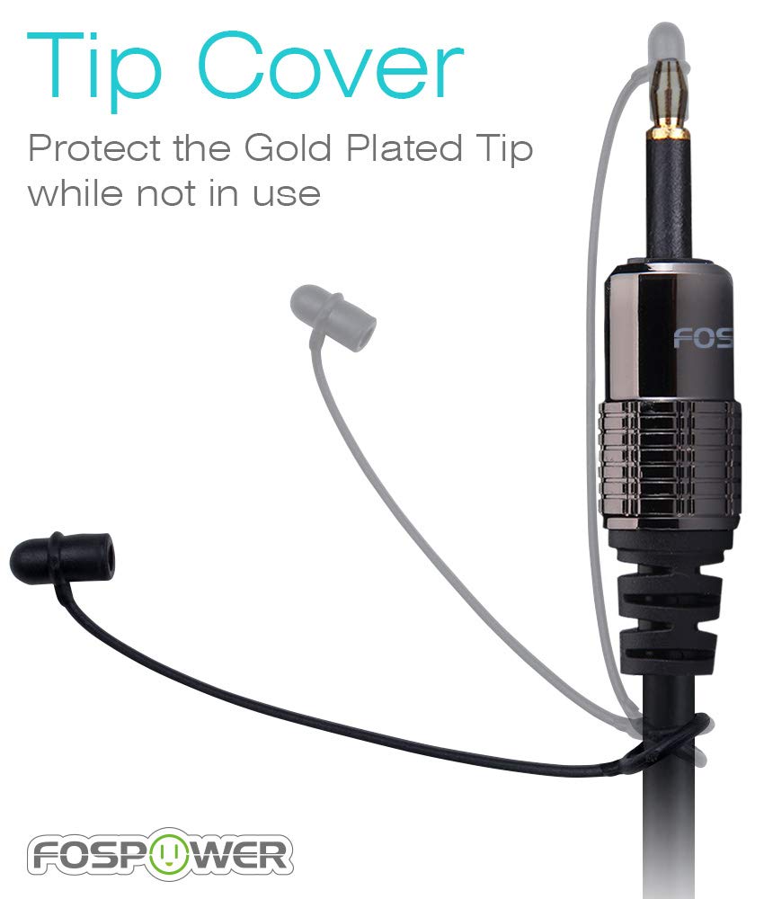 FosPower mini Toslink features precision polished fiber core for reliable signal