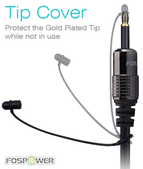 FosPower mini Toslink features precision polished fiber core for reliable signal