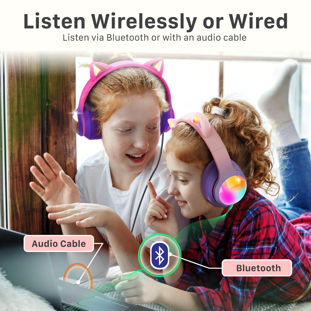 FosPower headphones built in microphone for hands free calls