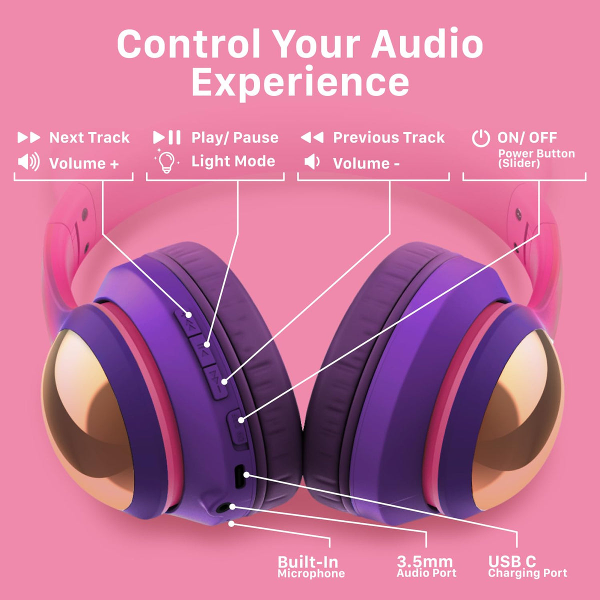 FosPower headphones volume limiter for adjustable listening levels