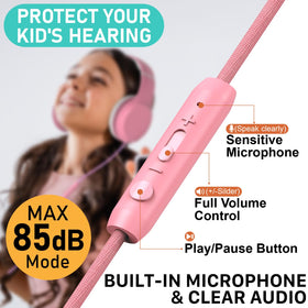 FosPower Kids Headphones with 85dB volume limit for safe listening.