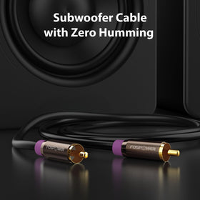 FosPower cable laid out with ruler to show the 35ft length advantage
