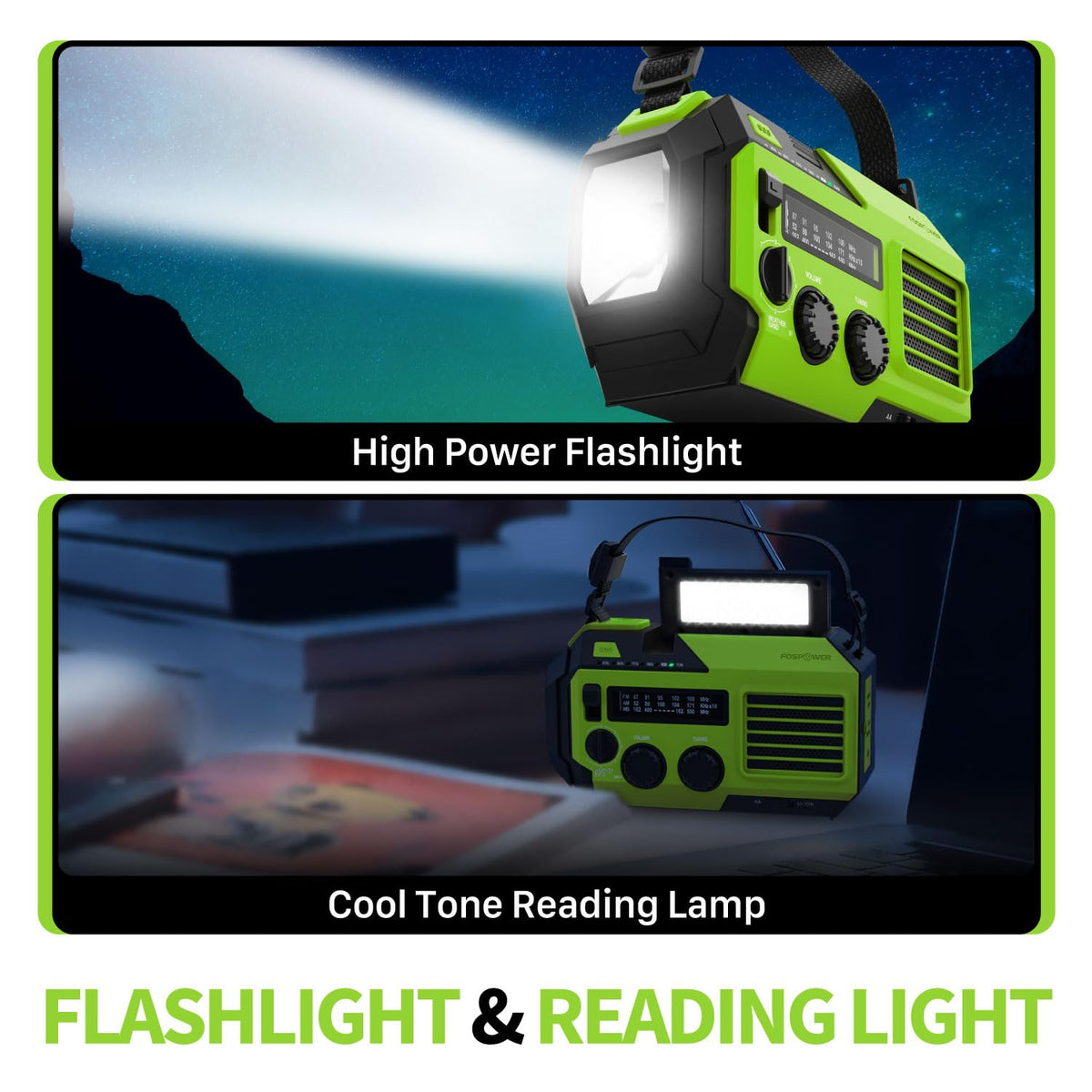 FosPower in a camping setup offering emergency preparedness benefit