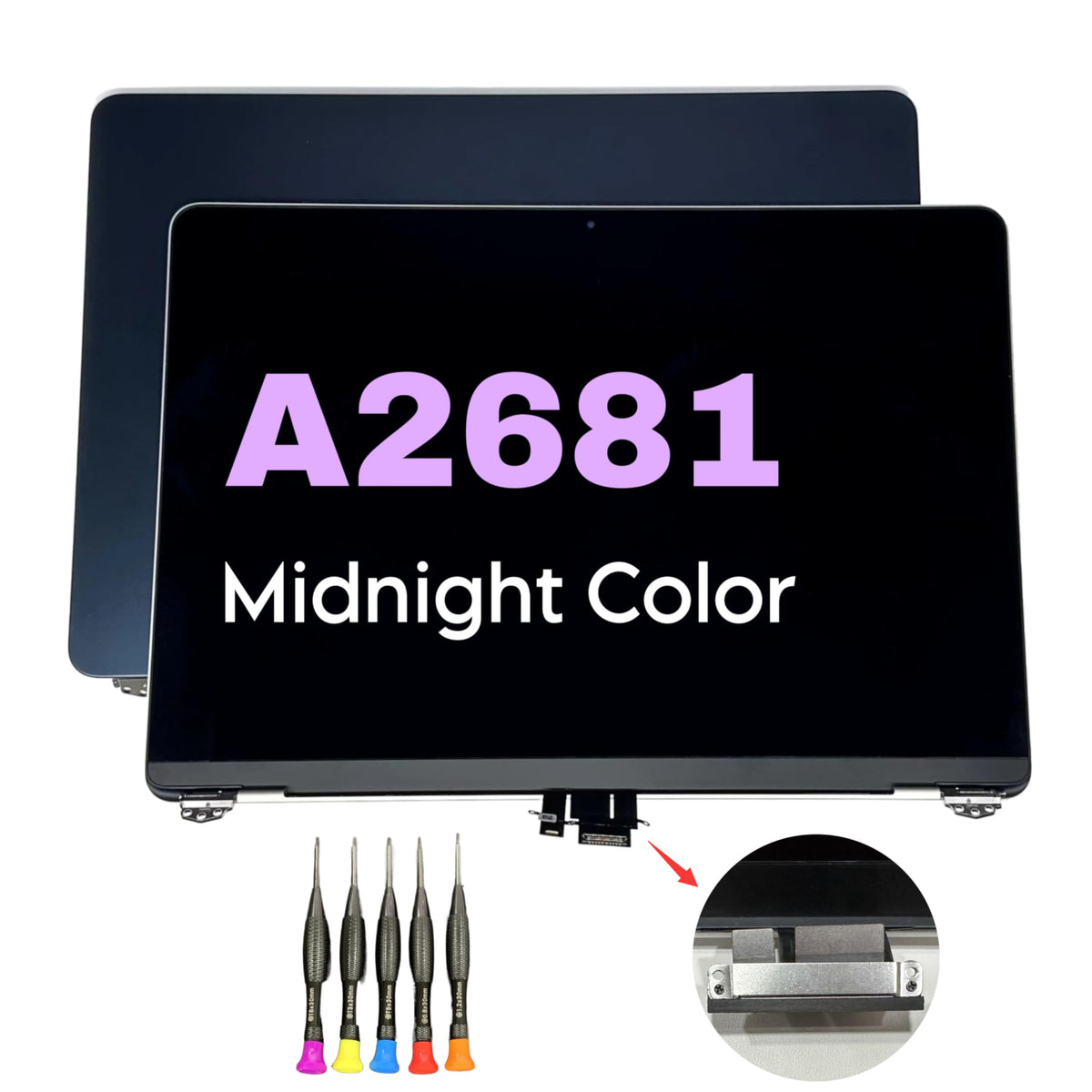 Fotisangea A2681 LCD midnight display for MacBook Air M2 with high clarity.
