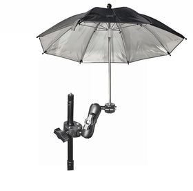 Fotoleey 360° clamp system enables precise angles on most tripods.