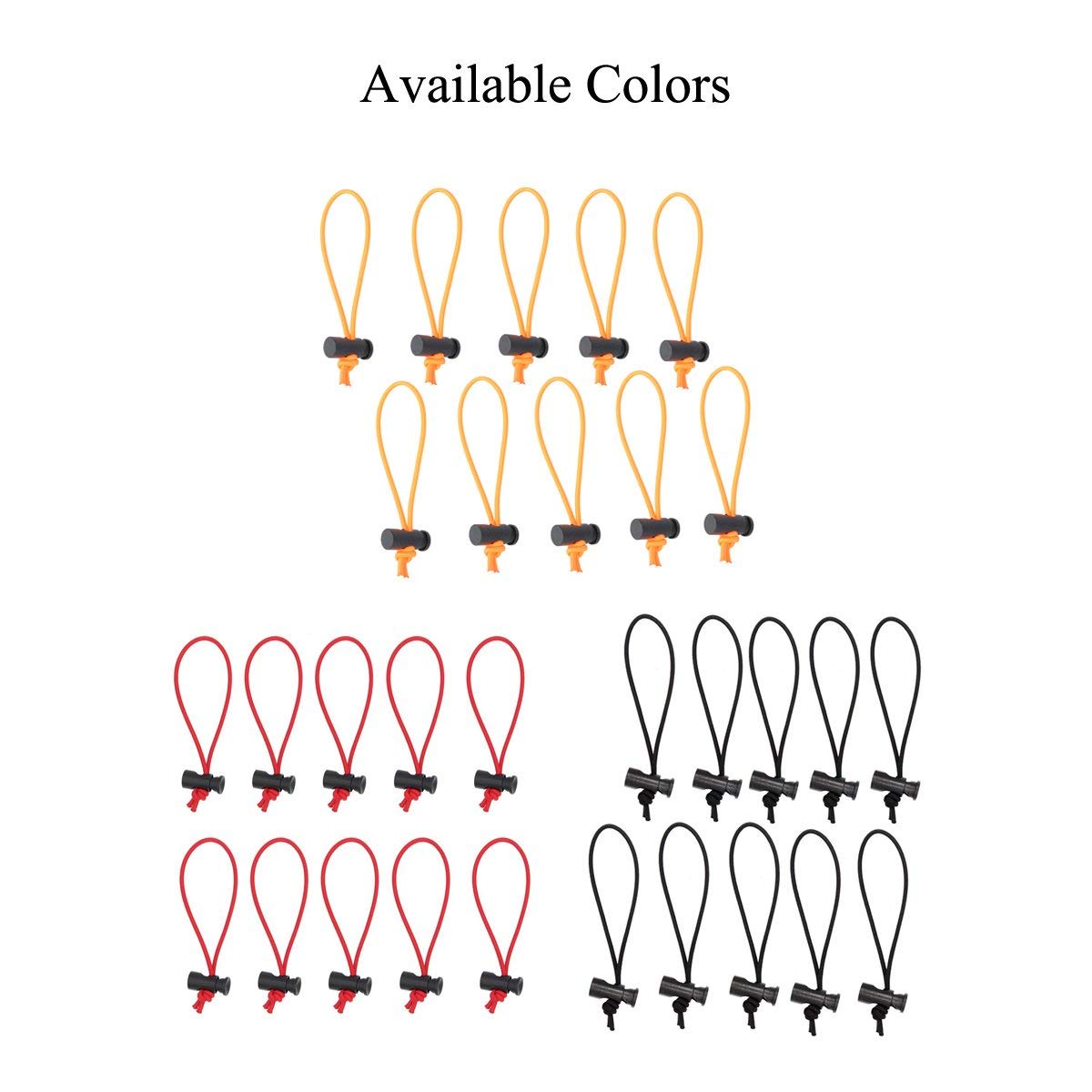 Foto&Tech outdoor-friendly 16 cm tie reuses for tents and gear setups.