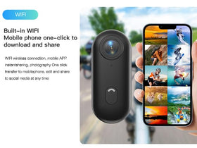 FOUKWAKC H7Pro held in hand illustrating thumb-size portability