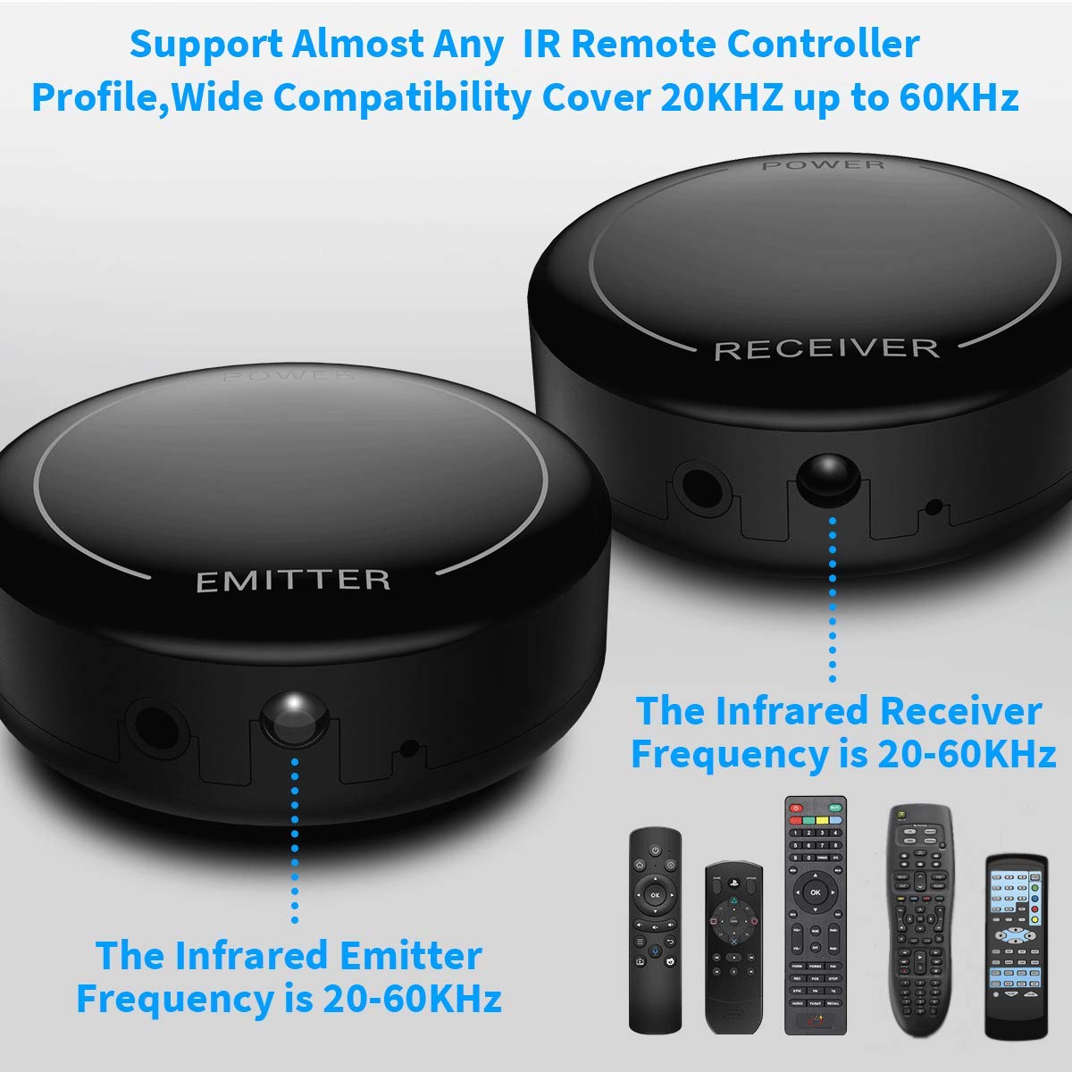 Fourair IR emitter close-up demonstrating compact design and reliable signal benefit