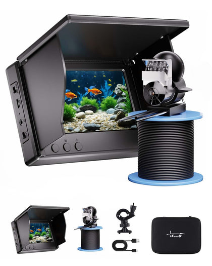 fourq front console screen showing live underwater view for quick fish spotting